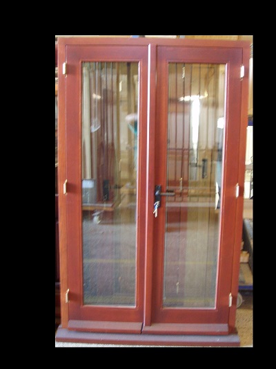 Stained Double French Doors